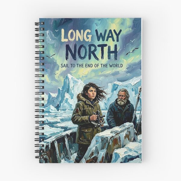 Item preview, Sail to the End of the World – Long Way North Fine Art Print designed and sold by Art's Diner.