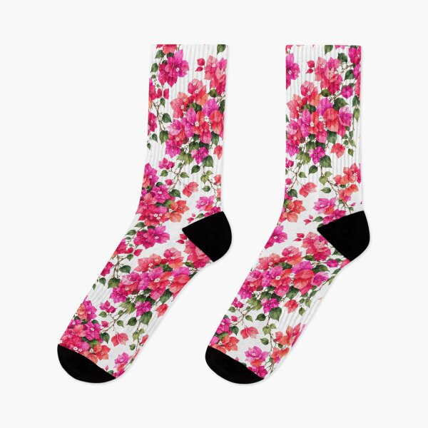 Item preview, Bougainvillea Watercolor Mediterranean Seamless Floral Pattern designed and sold by Inkworksbyshery.