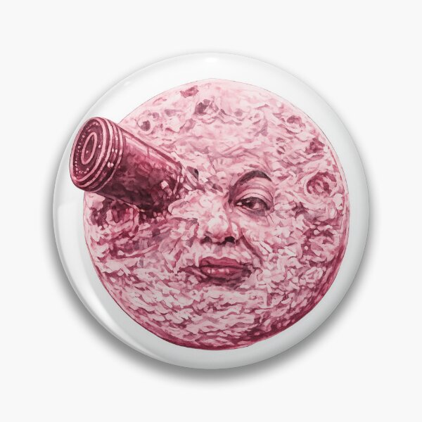 Item preview, Pink Moon a la Melies designed and sold by What the Dormouse Said.