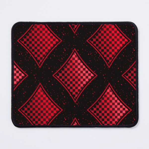 Item preview, Red Checkered Diamonds on Black designed and sold by 2MomsKrafts.