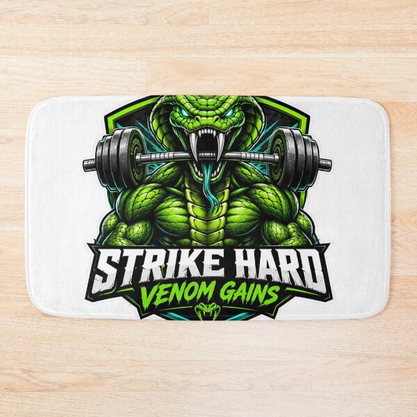 Item preview, Strike Hard Venom Gains Cobra Gym Motivation designed and sold by Digistore1221.
