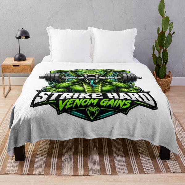 Item preview, Strike Hard Venom Gains Cobra Gym Motivation designed and sold by Digistore1221.