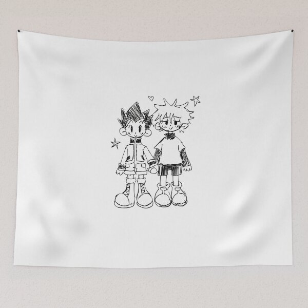 Item preview, Wholesome sketch of two best friends standing together smiling designed and sold by JohnnyFive8.