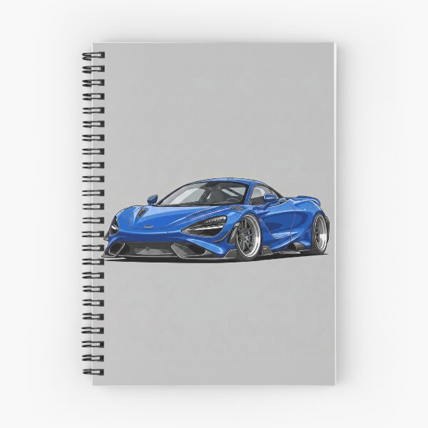 Item preview, McLaren 720S Blue Exotic British Supercar Stance Illustration Art designed and sold by Motorline44.