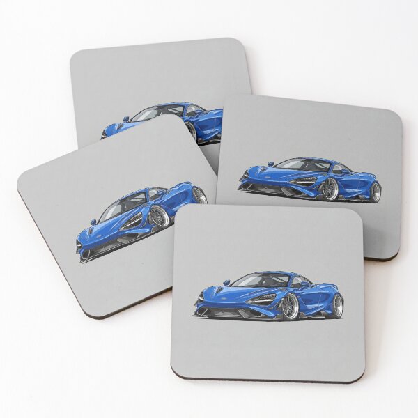 Item preview, McLaren 720S Blue Exotic British Supercar Stance Illustration Art designed and sold by Motorline44.