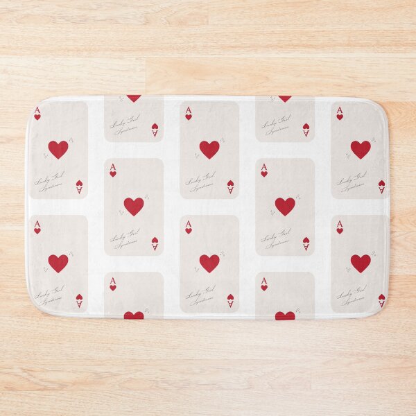 Item preview, Retro Ace of Hearts Playing Card Design featuring elegant minimalist typography quote: Lucky Girl Syndrome designed and sold by SpringTeaDesigns.