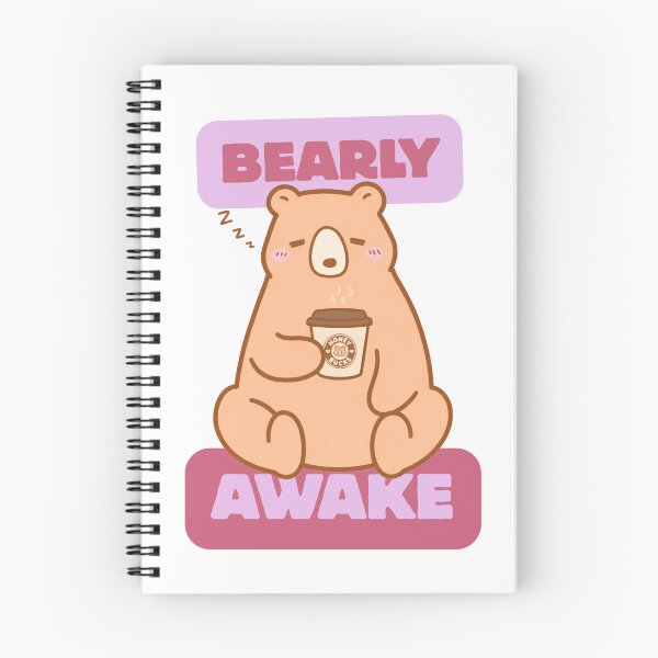 Item preview, Bearly Awake Coffee Bear designed and sold by Purrs and Paws Studio.