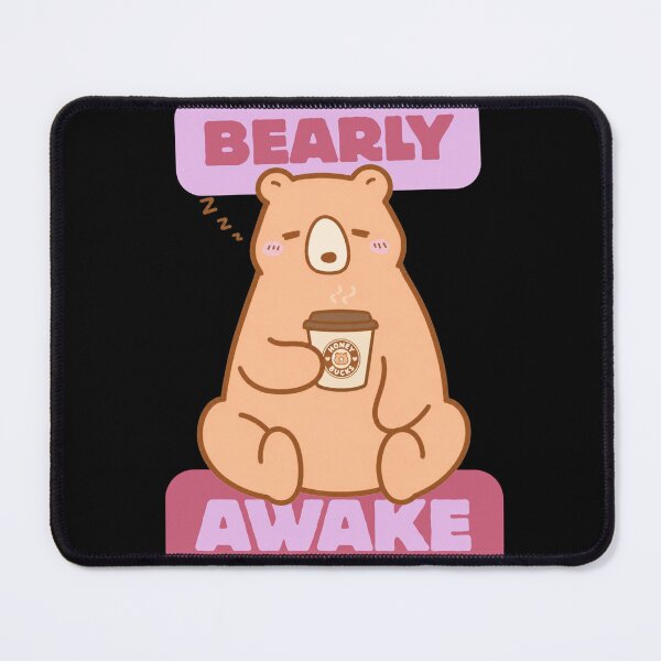 Item preview, Bearly Awake Coffee Bear designed and sold by Purrs and Paws Studio.