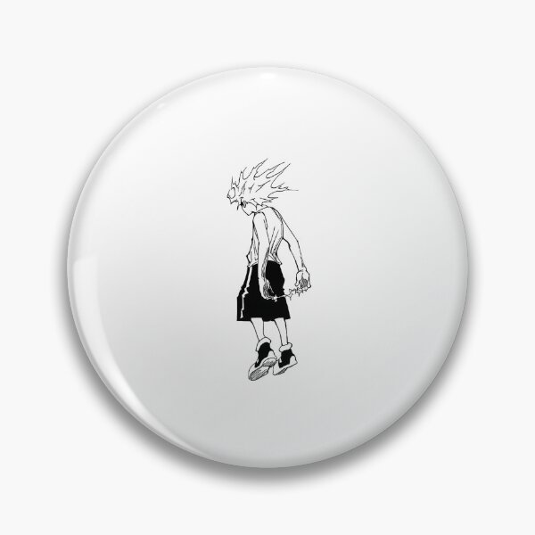 Item preview, White-haired assassin boy walking away with hands in pockets designed and sold by JohnnyFive8.