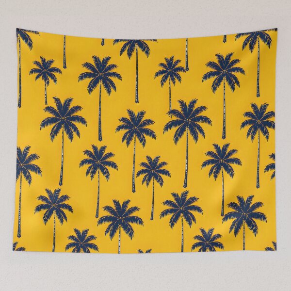 Item preview, Tropical Palm Tree Pattern | Yellow Hawaiian Island Vibes | Summer Beach Aesthetic designed and sold by Vexora Prints.