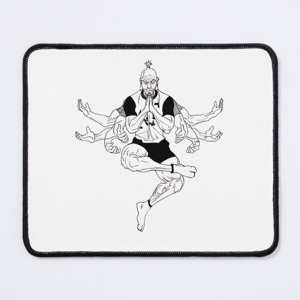 Item preview, Multi-armed martial arts master sitting in a meditating stance designed and sold by JohnnyFive8.