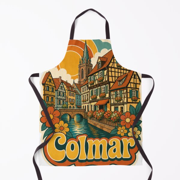 Item preview, Colmar France Travel Souvenir - Retro Illustration designed and sold by VisualArtsOasis.