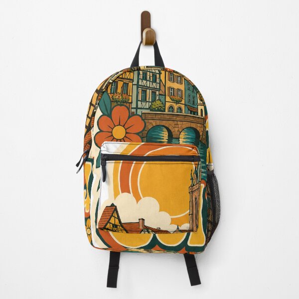 Item preview, Colmar France Travel Souvenir - Retro Illustration designed and sold by VisualArtsOasis.