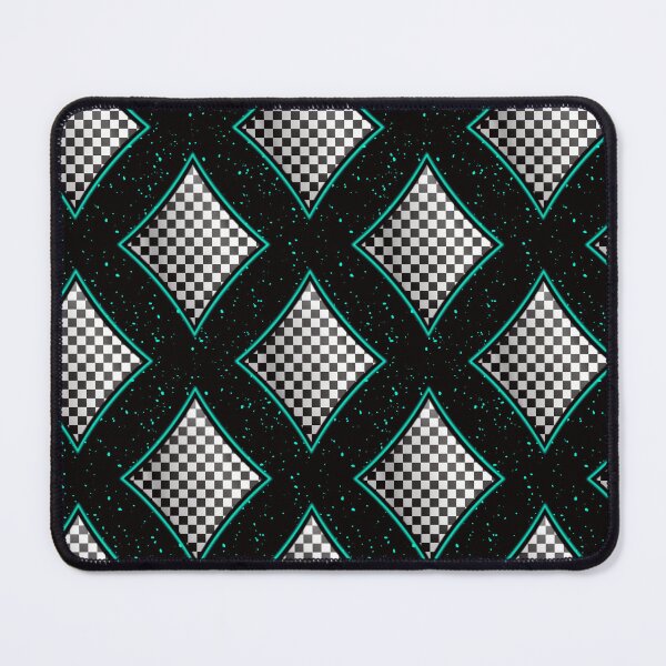 Item preview, Teal Black and White Checkered Diamonds  designed and sold by 2MomsKrafts.