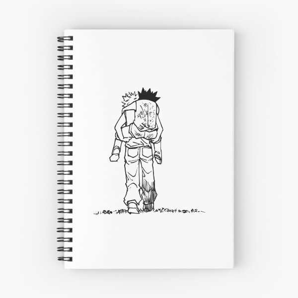 Item preview, Wholesome scene of a boy carrying his injured silver-haired friend on his back designed and sold by JohnnyFive8.