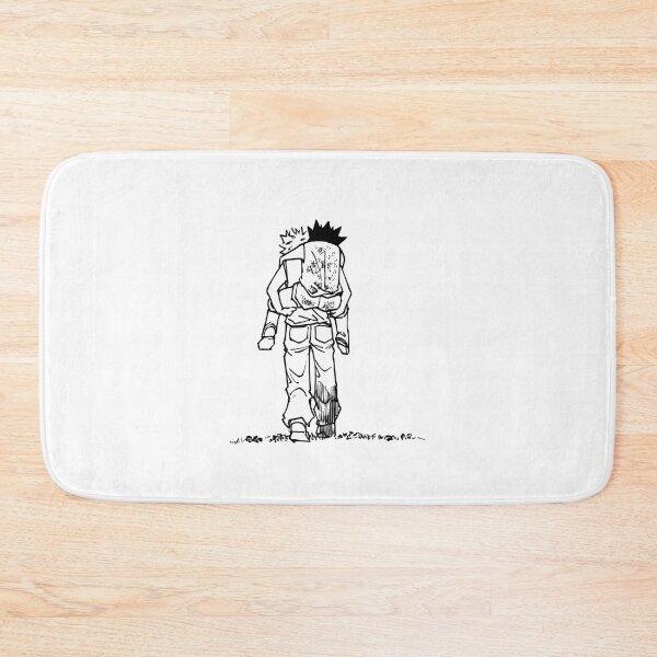 Item preview, Wholesome scene of a boy carrying his injured silver-haired friend on his back designed and sold by JohnnyFive8.