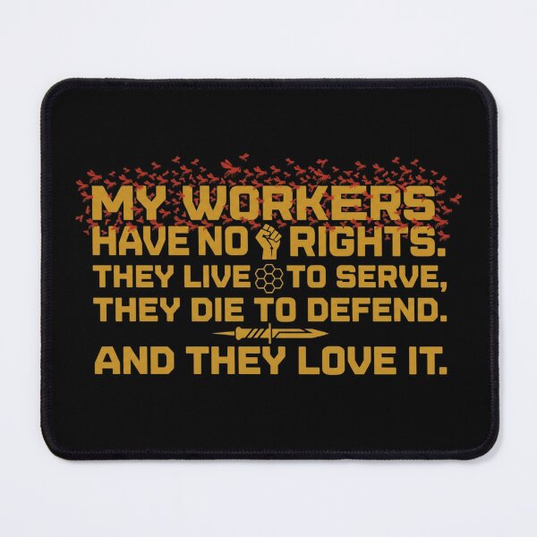 Item preview, My Workers Have No Rights Beekeeper Bee Quote designed and sold by BrutOriginal.