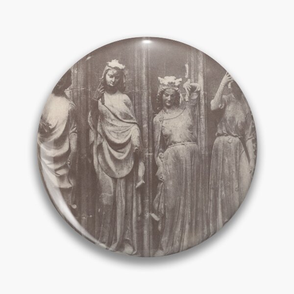 Item preview, Vintage Gothic Cathedral Statues Antique Sepia Photography Art designed and sold by Lilith.3x313 Vault.