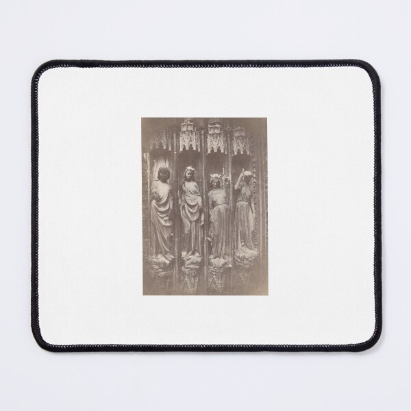 Item preview, Vintage Gothic Cathedral Statues Antique Sepia Photography Art designed and sold by Lilith.3x313 Vault.