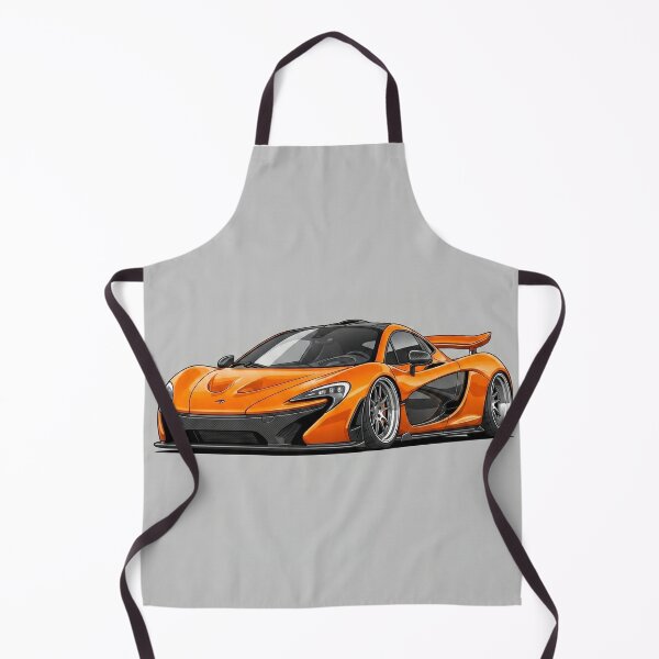 Item preview, McLaren P1 Volcano Orange Hybrid Hypercar Stance Illustration Art designed and sold by Motorline44.
