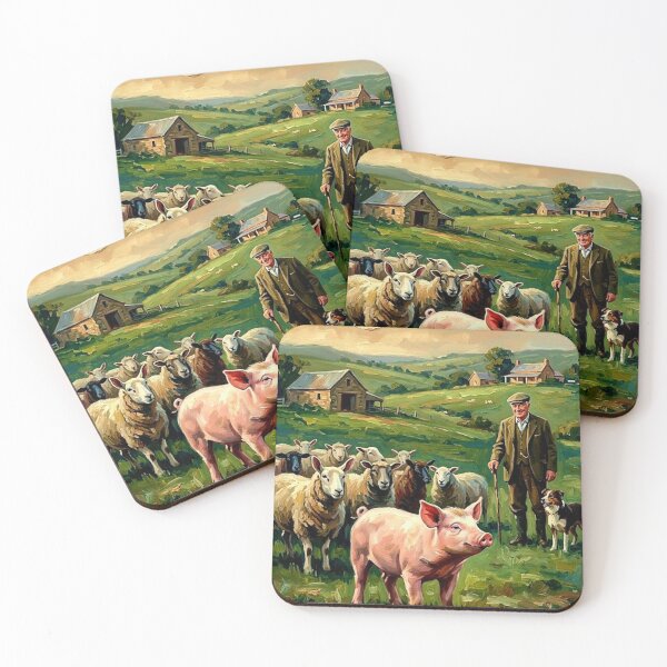 Item preview, A Pig’s Dream – Babe Fine Art Print designed and sold by Art's Diner.