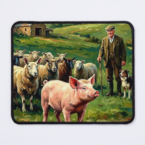Item preview, A Pig’s Dream – Babe Fine Art Print designed and sold by Art's Diner.