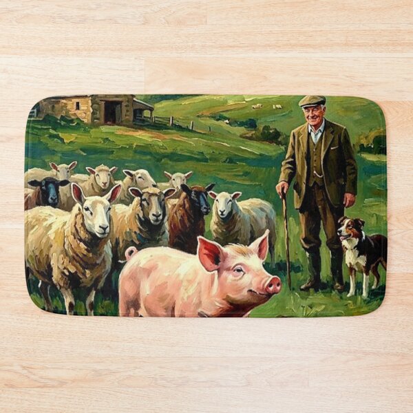 Item preview, A Pig’s Dream – Babe Fine Art Print designed and sold by Art's Diner.