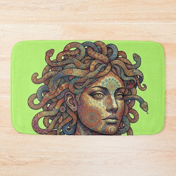 Item preview, Ornate Medusa Zentangle Mosaic: Vibrant Gorgon Mandala Portrait designed and sold by Exquisite Design Studio „Paculówka”.