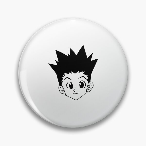Item preview, Innocent spiky-haired protagonist head icon portrait designed and sold by JohnnyFive8.