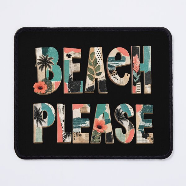 Item preview, Beach Please Typography designed and sold by NosandEdgy.
