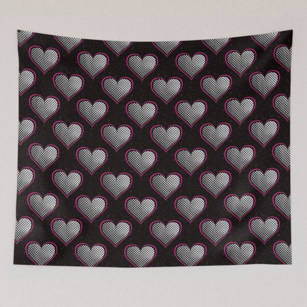 Item preview, Pink Checkered Hearts designed and sold by 2MomsKrafts.