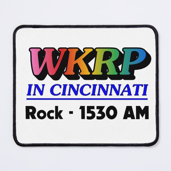 Item preview, WKRP In Cincinnati Rock 1530 AM Retro TV Show Logo designed and sold by Deviant Logic Design.