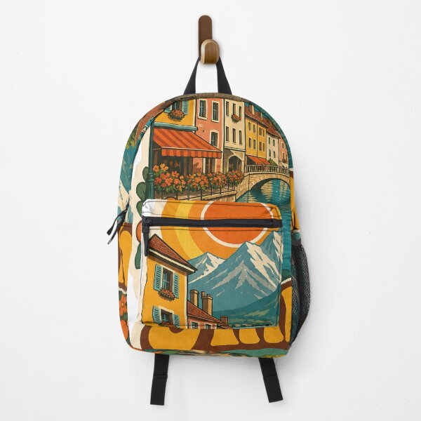 Item preview, Annecy France Travel Souvenir - Retro Illustration designed and sold by VisualArtsOasis.