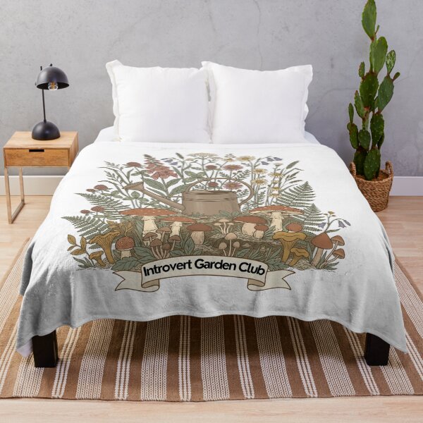 Item preview, Introvert Garden Club - Vintage Botanical Woodland Design designed and sold by KMKreatives.