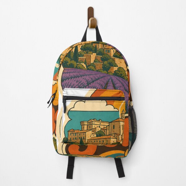 Item preview, Gordes France Travel Souvenir - Retro Illustration designed and sold by VisualArtsOasis.