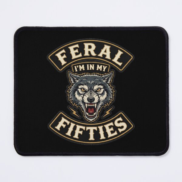 Item preview, Feral Fifties Outlaw Biker Club Patch Art designed and sold by Seeding Serendipity.