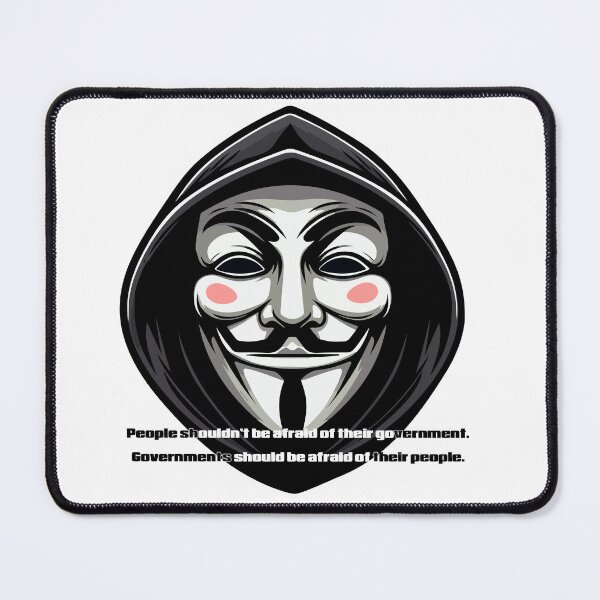 Item preview, Guy Fawkes Mask Government Quote designed and sold by Deviant Logic Design.