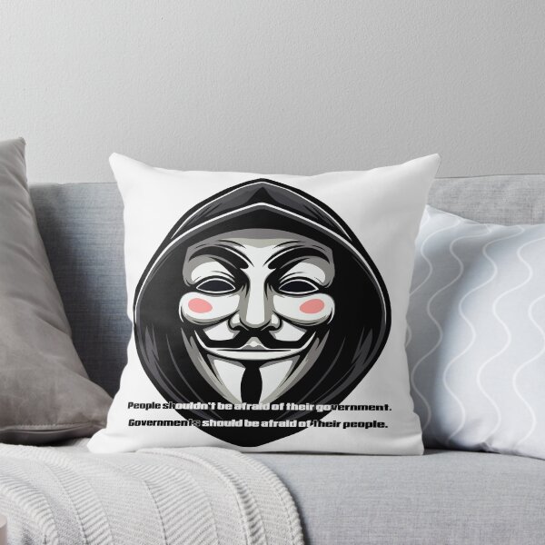 Item preview, Guy Fawkes Mask Government Quote  designed and sold by Deviant Logic Design.
