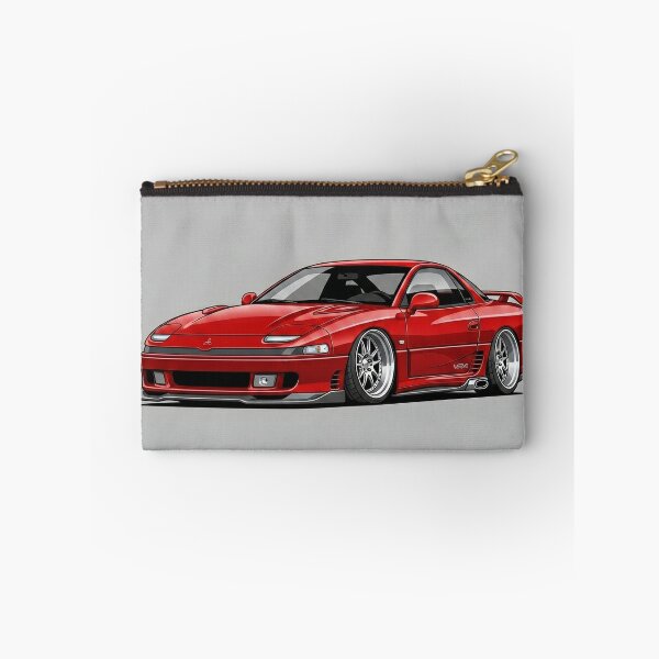 Item preview, Mitsubishi 3000GT VR4 Red JDM Twin Turbo Custom Stance Car Illustration Art designed and sold by Motorline44.