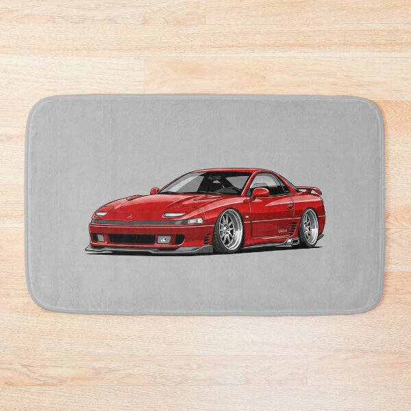Item preview, Mitsubishi 3000GT VR4 Red JDM Twin Turbo Custom Stance Car Illustration Art designed and sold by Motorline44.