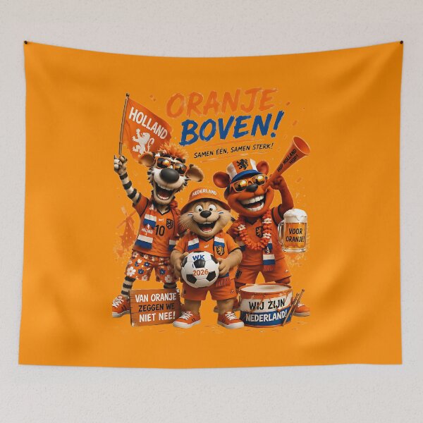Item preview, Dutch Soccer Fans – Oranje Boven World Cup 2026 designed and sold by WabiSabiSjak.