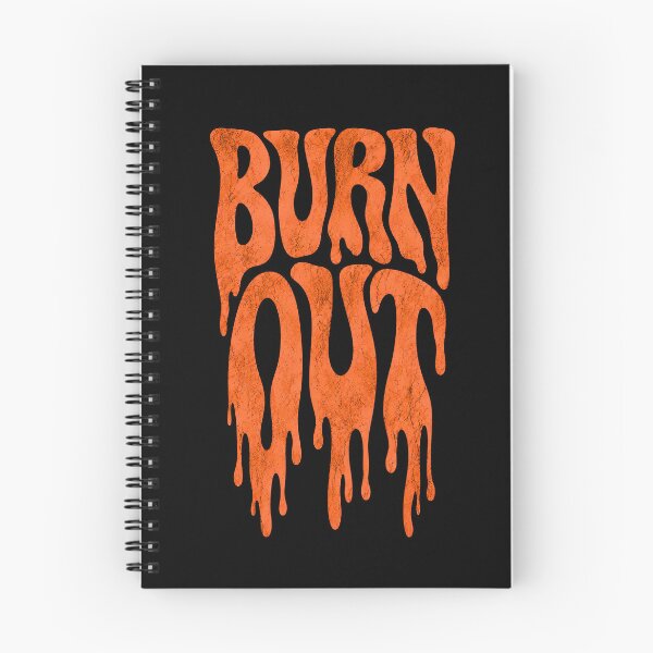 Item preview, Burn Out Retro Wavy Typography - Orange Melting Drippy Text Aesthetic designed and sold by saamessart.