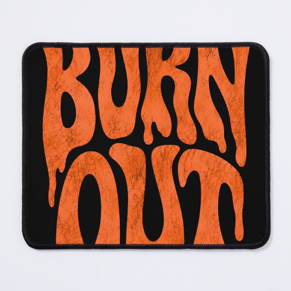 Item preview, Burn Out Retro Wavy Typography - Orange Melting Drippy Text Aesthetic designed and sold by saamessart.