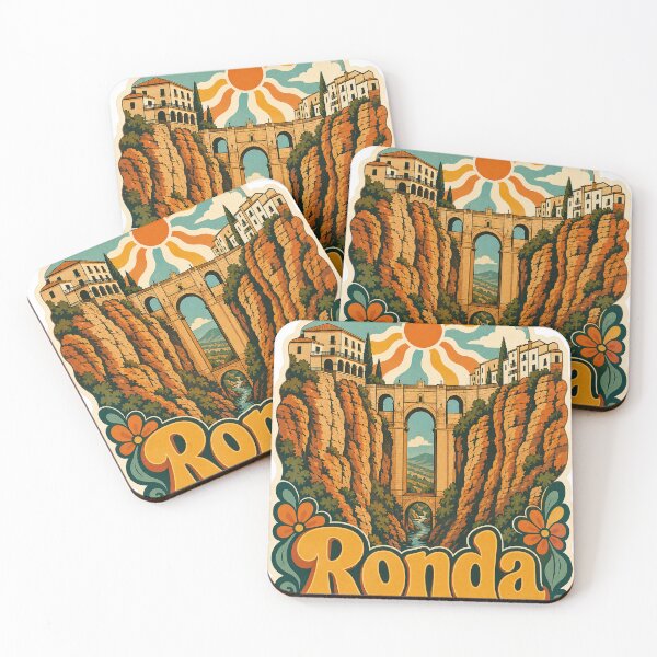 Item preview, Recuerdo de viaje a Ronda, España - Ilustración retro designed and sold by VisualArtsOasis.