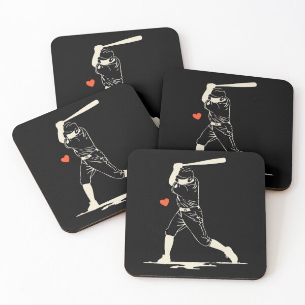 Item preview, Baseball Batter Silhouette with Heart designed and sold by Toddtheknight.