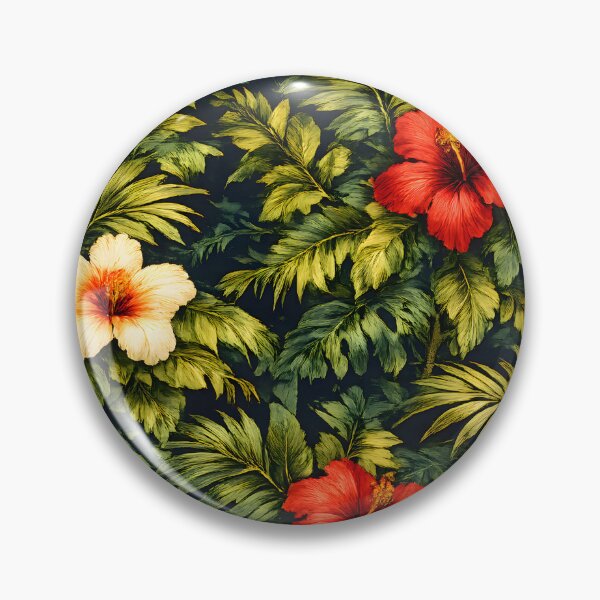 Item preview, Tropical Hibiscus Paradise Pattern | Hawaiian Floral Botanical Design designed and sold by Vexora Prints.