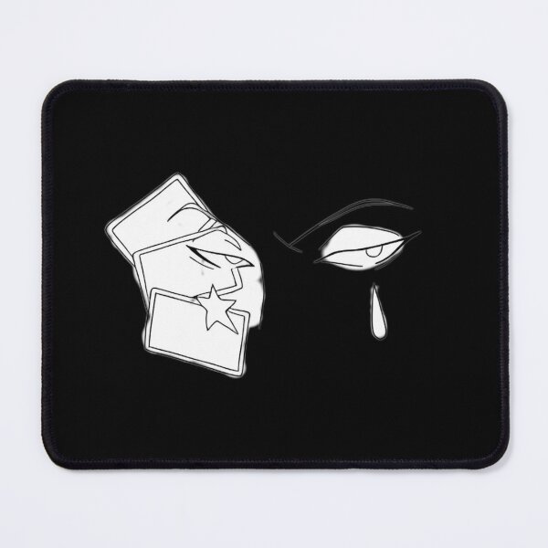 Item preview, Close up sharp eyes gazing behind a floating playing card designed and sold by JohnnyFive8.
