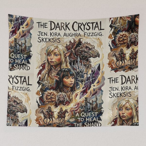 Item preview, A Quest to Heal the Shard – The Dark Crystal Fine Art Print designed and sold by Art's Diner.