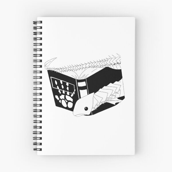 Item preview, Cursed conjure book with fish bones skeleton emerging designed and sold by JohnnyFive8.