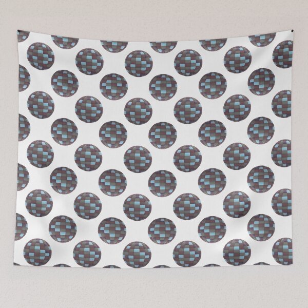 Item preview, Retro 3D Mosaic Sphere Seamless Pattern Geometric Checkered Bleu designed and sold by Art IN Pack.